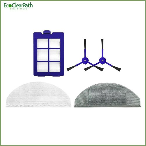 5pcs For Eufy X8 Vacuum Cleaner Washable Side Brush Mop Cloth Filter