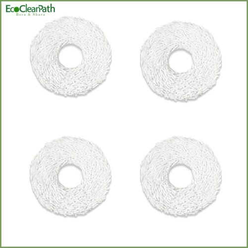 4pcs Mop Cleaning Pad Replacement Mop Cloth For Ecovacs N9+ Robot