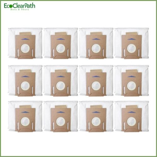 12 Pack Vacuum Dust Bags For Ecovacs Deebot Ozmo T8 Aivi T8 Max