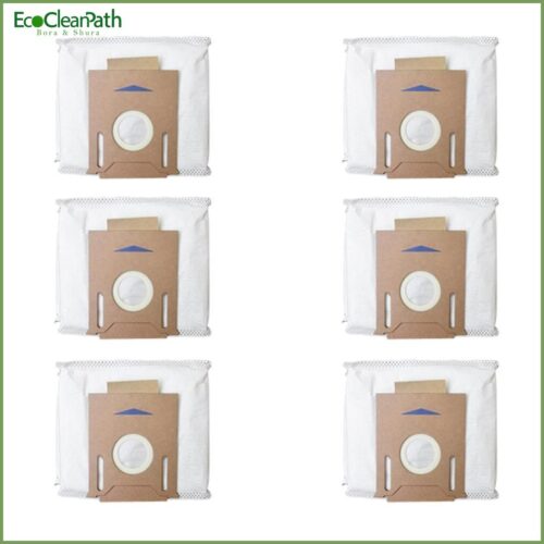 6pcs For Ecovacs Deebot Ozmo T8 / T9 / T9max Robot Dust Bag Parts