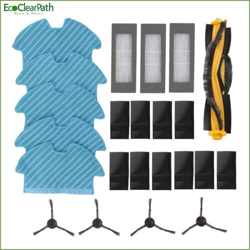 Main Brush Side Brush Filter Kit For Ecovacs Deebot Ozmo 900 Dn5g