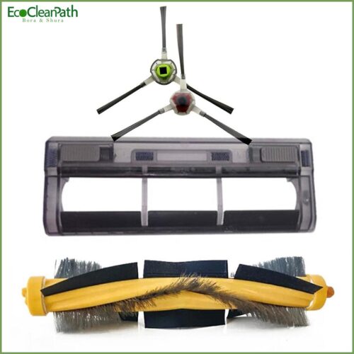 Roller Brush + Cover Replacement For Ecovacs Deebot Ozmo 930