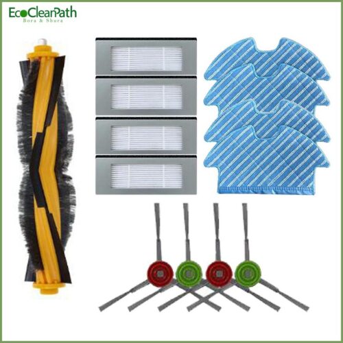 Main Side Brush Filter Kit For Ecovacs Deebot Ozmo 900 Dn5g Vac