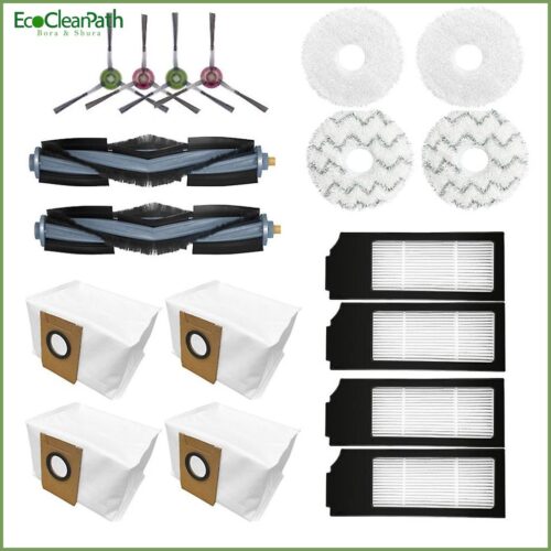 18pcs Hepa Filter Mop Cloths For Ecovacs Deebot X1 Turbo/omni Robot