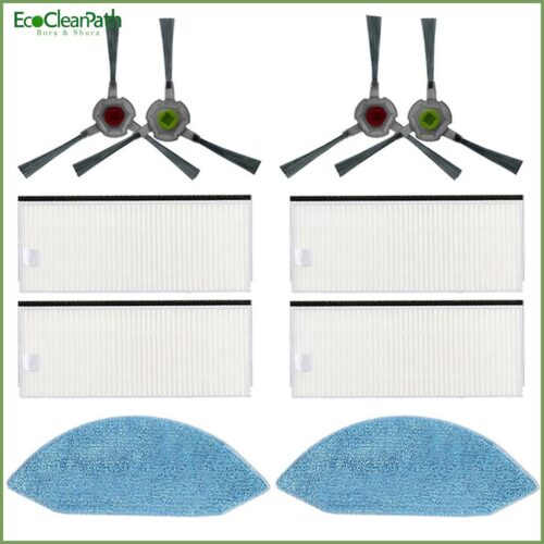 Replacement Side Brush Hepa Filter Mop Cloth For Ecovacs U2 Dgn22