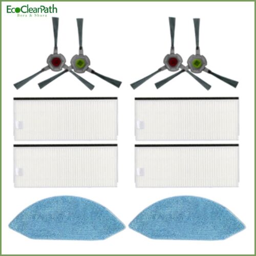 Side Brush Hepa Filter Mop Cloth For Ecovacs Deebot Ozmo U2 Dgn22