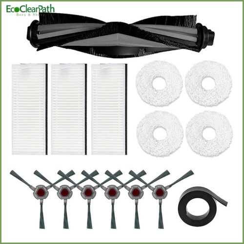 For Ecovacs Deebot Ozmo N9+ Mop Robot Side Main Brush Filter Mop Pad