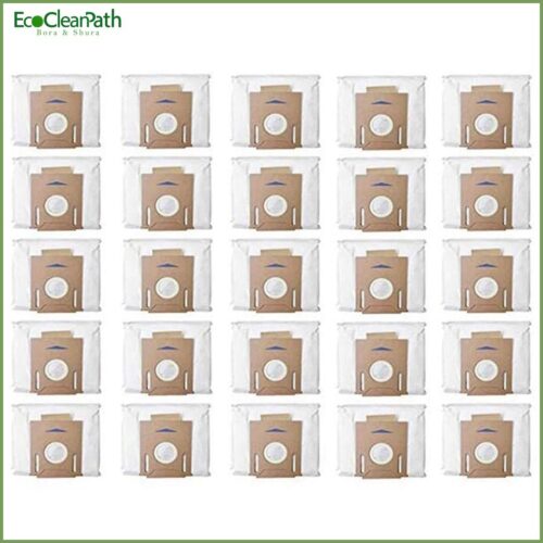 25 Pack Vacuum Dust Bags For Ecovacs Deebot Ozmo T8 Aivi T8 Max