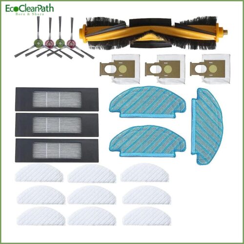 Brush Dust Bag Filters Kit For Ecovacs Deebot Ozmo T8 T8 Aivi Robot