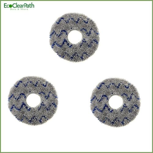 3pcs Replacement Parts Mop Cloth Pads For Ecovacs T10 Turbo Robotic