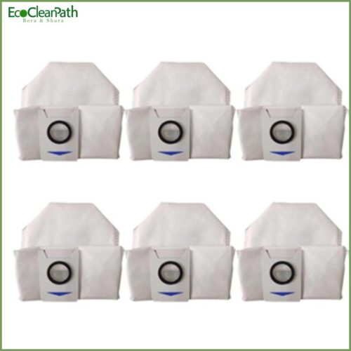 6pcs For Ecovacs Deebot X1 Omni Turbo Robot Vacuum Cleaner Dust Bags