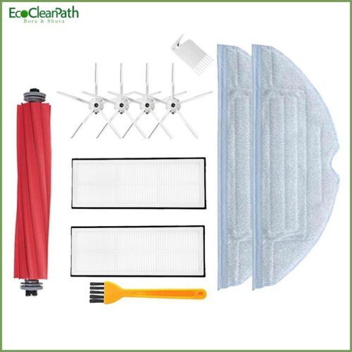 11pcs Main Side Brush Hepa Filter Mop Cloth For Xiaomi Roborock T7s