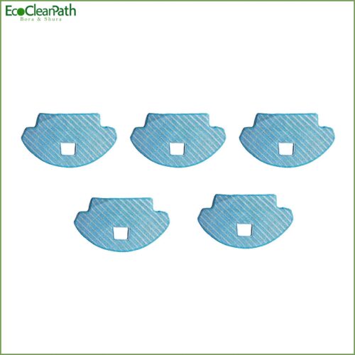 5 Pcs Robot Sweeping Robot Microfiber Mop Pad For Ecovacs