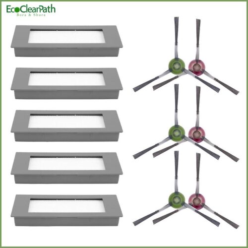 Side Brush Hepa Filter For Ecovacs Deebot Ozmo 900 Dn5g Robotic