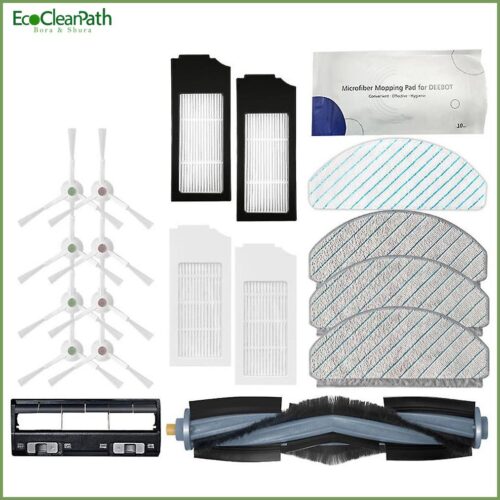 Main Brush, Side Brush Filter And Mop Cloth For Ecovacs Deebot T10