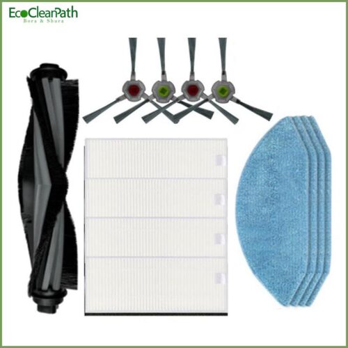 Main Side Brush Hepa Filter Mop Cloth Rag For Ecovacs Deebot Ozmo U2