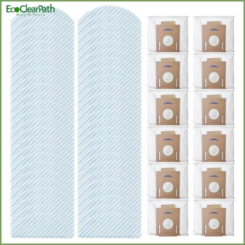 62pcs For Ecovacs Deebot Ozmo T8 T8 Aivi Vacuum Cleaner Rags Dust Bag