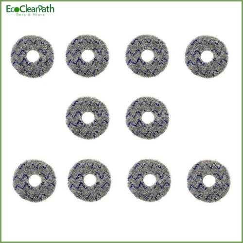 10pcs Replacement Parts Mop Cloth Pads For Ecovacs T10 Turbo Robotic