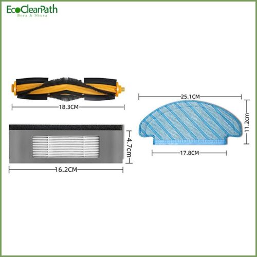 For Ecovacs Deebot T9 Aivi T8 N5 Series Robot Main Brush Hepa Filter