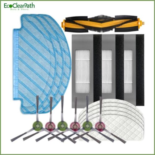 Filter Brush Mop Cloth Set For Ecovacs Deebot Ozmo T8 / T8 Aivi