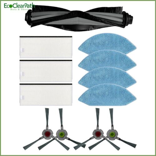 Hepa Filter Main Side Brush Rag Kits For Ecovacs Deebot Ozmo U2/dgn22