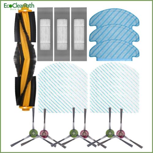 For Ecovacs Deebot Ozmo T8 Aivi Mop Cloth Main Side Brush Hepa Filter