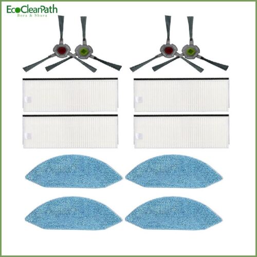 Replacement Side Brush Hepa Filter Mop Cloth For Ecovacs Deebot