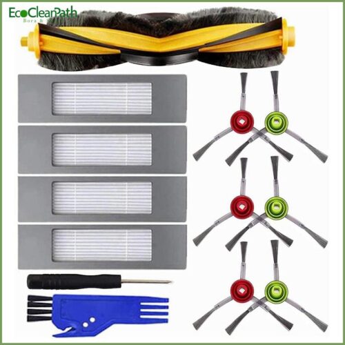 Roller Brush Filters Side Brushes Kit For Ecovacs Deebot Ozmo 920 950