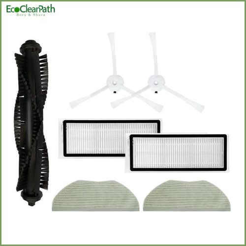 Main Side Brush Filter And Mop Cloth Replacement For Qihoo 360 S6 Pro