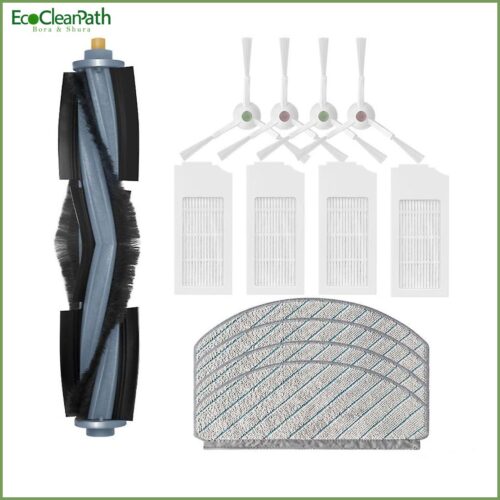 Replacement For Ecovacs Deebot T10 Plus Main Brush Side Brush Mop Rag