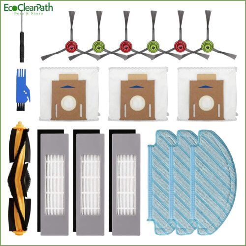 18pcs For Ecovacs Deebot Ozmo T8 Aivi T8 Max T8 T9 Series Accessories