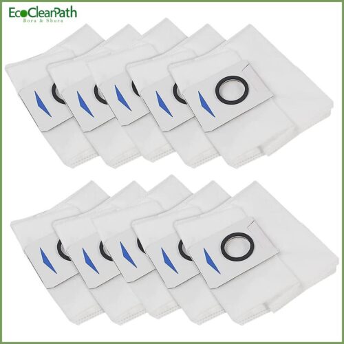 10 Pack Vacuum Cleaner Bags For Ecovacs Deebot X1 Omni Turbo Robot