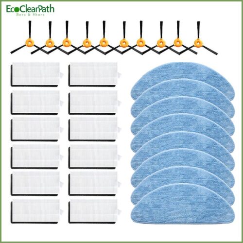 Side Brush Filter Mop Cloth Replacement Parts Kits For Ecovacs Deebot