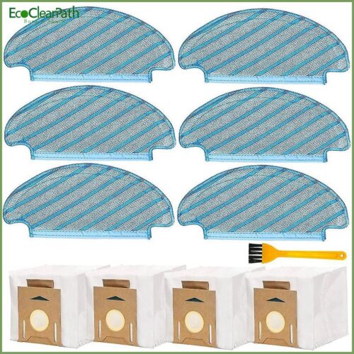 Replacement Mop Cloths And Dust Bag For Ecovacs Deebot Ozmo T8 Aivi