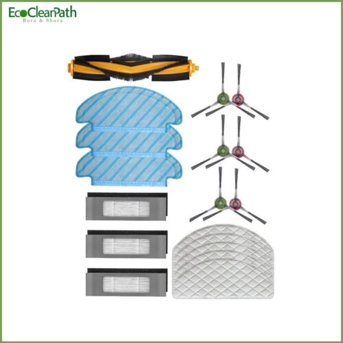 Filter Main Side Brush Mop Cloth Set For Ecovacs Deebot T9 Aivi