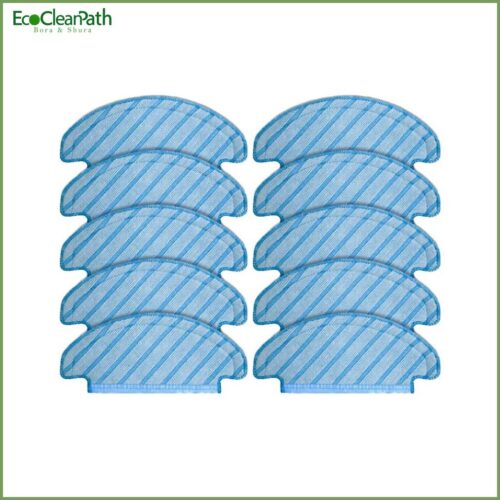 10-pack Washable Mop Pads For Ecovacs T9 Aivi Vacuum Cleaner