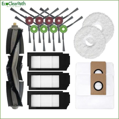 Filter Main Side Brush Dust Bag For Ecovacs Deebot X1 Turbo / Omni