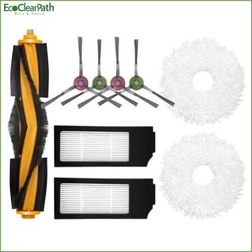 Filter Main Side Brush Mop Cloth For Ecovacs Deebot X1 Turbo / Omni