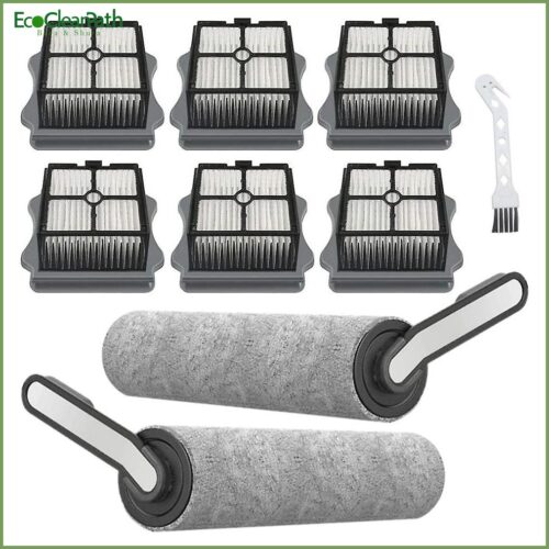 2 Pack Brush Roll And 6 Pack Filter For Tineco Floor One S5 Cleaner