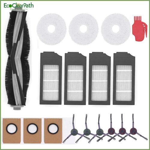 Main Side Brushes Hepa Filters Dust Bag For Ecovacs X1omni X1turbo