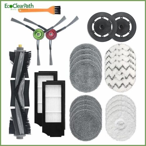 24pcs For Ecovacs Main Side Brush Mop Cloth Hepa Filter Accessories