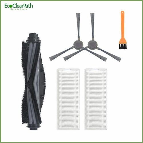 6pcs Washable Main Side Brush Hepa Filter For Ecovacs Deebot N9