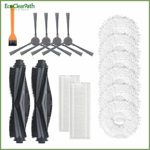 15pcs For Ecovacs Deebot N9 N9+robot Main Side Brush Mop Cloth Filter