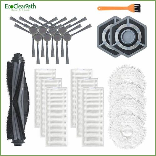 22pcs Roller Brush Side Brush Hepa Filter For Ecovacs Deebot N9+