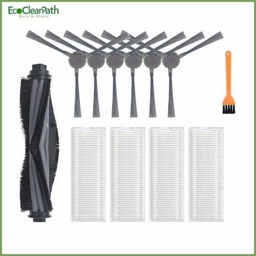 12pcs Washable Main Side Brush Hepa Filter For Ecovacs Deebot N9