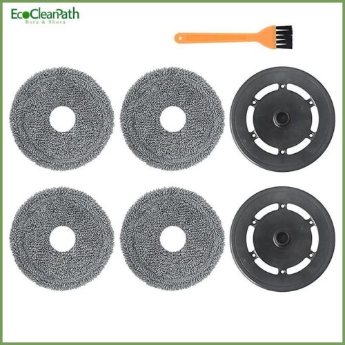 7pcs For Ecovacs Cleaning Cloth Rag Holder Replacement Part Gray