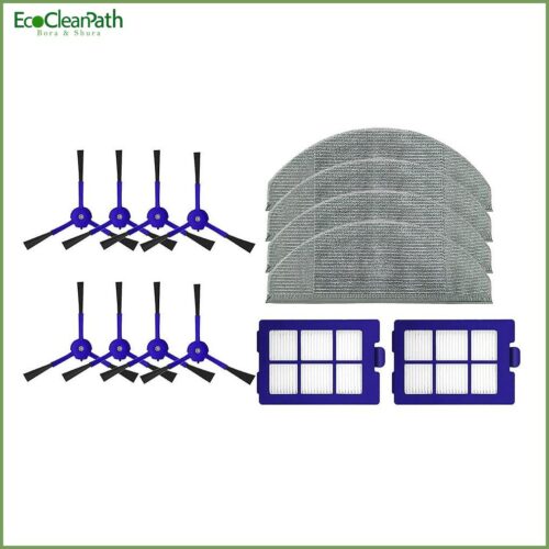 14pcs For Eufy X8 Robotic Washable Side Brush Mop Cloth Hepa Filter