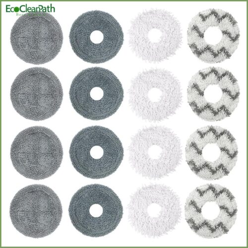 16 Pcs For Ecovacs X1 Omni Robot Vacuum Cleaner Cleaning Cloth Rag