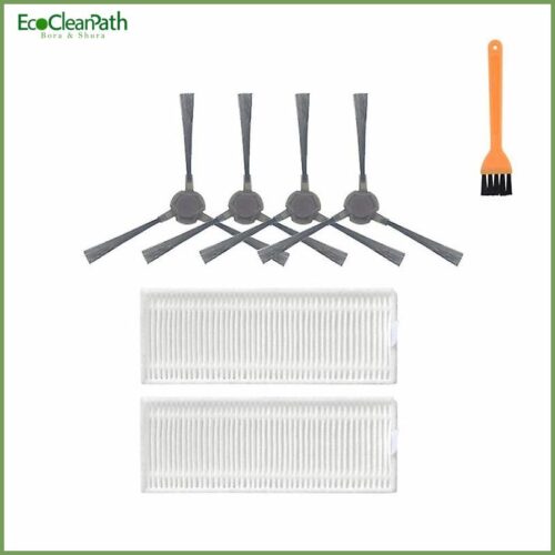 7pcs Washable Side Brush Hepa Filter For Ecovacs Deebot N9/n9+