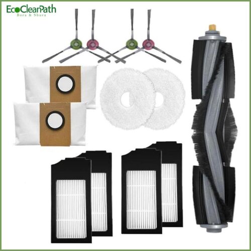 Filter Brush Dust Bags Mop Pads For Ecovacs Deebot X1 Turbo Omni